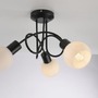 Bodová - LD 12153-18 LOKI LED stropní svítidlo černé 3 ramenné opálové sklo do obývacího pokoje 3000K - JUST LIGHT - foto 4