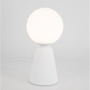 Stolní lampy dekorační - NV 9577011 Stolní lampa ZERO bílá sádra a opálové sklo G9 1x5W 230V IP20 bez žárovky - NOVA LUCE - foto 4