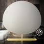 Stolní lampy dekorační - BRILO 7578016 Kugle stolní lampička - 3W, 250lm, bezdrátová, LED, stmívatelné, dotykový vypínač, teplá bílá, bílá - BRILO - foto 4