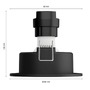 Kruhová - PH 8720169319752 Hue WA Milliskin zápustné LED svítidlo 1xGU10 4,2W 400lm 2200-6500K 9cm kulaté IP20, hliník - PHILIPS - foto 4