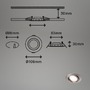 Kruhová - BRI 7114432 3ks sada LED vestavné svítidlo, pr. 10,6 cm, 7 W, matný nikl (starý kód: BRI 7114-432) - BRILONER - foto 4