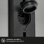 Nástěnná - BRI 3787015 Lima LED venkovní nástěnné svítidlo, pohybové čidlo, soumrakový senzor, nabíjecí, černá - BRILONER - foto 4