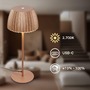 Stolní lampy dekorační - BRI 7625017 Loca stolní lampa - 8W, 800lm, LED, dotykový vypínač, stmívatelná, teplá bílá, kávová - BRILONER - foto 4