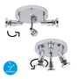 Koupelnová - BRI 2992-038R LED bodové svítidlo pr. 21 cm 3xGU10 4,8W 400lm chrom - BRILONER - foto 4