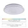Kruhová - LD 14743-16 Ls-JUPI LED stropní svítidlo, Smart Home, RGB+W, křišťálový vzhled, dálkový ovladač, CCT MEDION RGB+2700-5000K  - LEUCHTEN DIREKT / JUST LIGHT - foto 4
