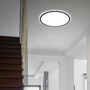 Kruhová - BRILO 3428-015 Ultraploché svítidlo LED panel, pr.48 cm, LED, 30 W, 3500 lm, černá - BRILO - foto 4