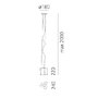Dekorativní - AR 0696020A Závěsné svítidlo Logico MINI 1x70W výška skla 22cm - ARTEMIDE - foto 4