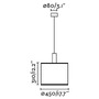 Válec - FARO 64315-49 MAMBO 450 závěsné svítidlo, černá/ratan, pr.450 - FARO - foto 4