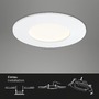 Kruhová - BRI 7282-036 3ks sada LED vestavné svítidlo, pr. 8,5 cm, 6 W, bílé - BRILONER - foto 4