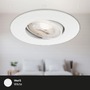 Kruhová - BRI 7146-016 Ultraploché LED vestavné svítidlo, pr. 9 cm, 4,9 W, bílé - BRILONER - foto 4