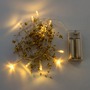 LED osvětlení na BATERIE - DLED BL08 DECOLED LED světelný řetěz na baterie, zlaté perly, teple bílá, 10 diod, 1,3 m - foto 4