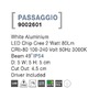 Zapuštěná - NV 9002601 Venkovní zapuštěné svítidlo do zdi PASSAGGIO bílý hliník LED Chip Cree 2W 100-240V 3000K 49st. IP54 vč. driveru - NOVA LUCE - foto 4