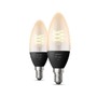 SmartHome Paul Neuhaus - PH 8719514302211 Hue Bluetooth LED White set 2ks filamentových žárovek Philips svíčka 8719514302211 E14 4,5W 300lm 2100K černé, stmívatelné - PHILIPS (929002479502) - foto 4