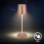 Stolní lampy dekorační - BRILO 7708014 Bota stolní lampa - 2,6W, 120lm, nabíjecí, LED, stmívatelné, dotykový vypínač, teplá bílá, kávová - BRILO - foto 4