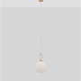 Koule - NV 9695224 Závěsné svítidlo HOOK saténový zlatý kov a opálové bílé sklo LED 10.6W 230V 3000K IP20 - NOVA LUCE - foto 4