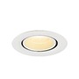 Kruhová - LA 1010054 NUMINOS® GIMBLE XS Stropní vestavné svítidlo, 3000 K, 20°, IP20, kulaté, bílé - BIG WHITE (SLV) - foto 4