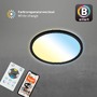 Kruhová - BRILO 7058015 CCT svítidlo LED panel, pr. 29,3 cm, 18 W, 2400 lm, černá (starý kód: BRILO 7058-015) - BRILO - foto 4