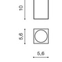 Downlight - AZZ AZ1382 Stropní bodové přisazené svítidlo Azzardo Mini Square black AZ1382 GU10 1x50W IP20 5,6cm hranaté černé - AZZARDO - foto 4