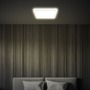 Hranatá - BRILO 7516416 Tava LED stropní svítidlo, ploché, přímé a nepřímé osvětlení, 1900 lm, 16 W, bílé, 24x24 cm - BRILO - foto 4