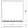 Nouzová - OS LIB59127 LIBRA 2 stropní/nástěnné skleněné svítidlo bílá IP44 3000 K 27W LED nouzové kombinované 3 h (původní kód OS 59127) - OSMONT - foto 4