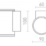 Nepřímé osvětlení - RED R13508 LIZZI I nástěnná antracitová 230V GU10 35W IP54 - RED - DESIGN RENDL - foto 4
