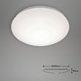 Kruhová - BRILO 3324-016 LED stropní svítidlo, pr. 28 cm, 12 W, bílé - BRILO - foto 4