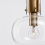 Koule - NV 9236600 Závěsné svítidlo CINZIA čiré sklo bílý kabel mosazný zlatý kov E27 1x12W 230V IP20 bez žárovky - NOVA LUCE - foto 4