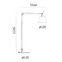 Stojací lampy - AR 0510010A Tolomeo Maxi - ARTEMIDE - foto 4