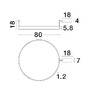 Kruhová - NV 9063604 Stropní svítidlo MOTIF LED stropní svítidlo černý hliník 3000K IP20 48W 220-240V stmívatelné - NOVA LUCE - foto 4