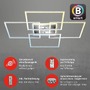 Hranatá - BRILO 3515-019 CCT LED stropní svítidlo, 72,4 cm, 50 W, 5500 lm, hliník - BRILO - foto 4
