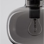 Koule - NV 9236510 Závěsné svítidlo CINZIA kouřové sklo černý kabel černá kovová základna E27 1x12W 230V IP20 bez žárovky - NOVA LUCE - foto 4