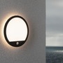 Nástěnná - P 94664 LED venkovní panel Lamina vč. pohybové čidlo IP44 kruhové 280mm 3000K 14,5W 230V černá umělá hmota - PAULMANN - foto 4