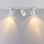 Bodová - IMPR 348268 Deko-Light stropní přisazené svítidlo Can Tilt hranatá základna, 3x 7,5 W GU10, bílá - foto 4