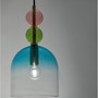 Dekorativní - NV 9009233 Závěsné svítidlo MURANO zlatý kov lesklé světle zelené, modré a růžové sklo E14 1x5W 230V IP20 bez žárovky - NOVA LUCE - foto 4
