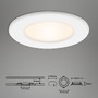 Kruhová - BRI 7053036 3ks sada LED vestavné svítidlo, pr. 11,5 cm, 6 W, bílé (starý kód: BRI 7053-036) - BRILONER - foto 4