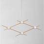 Dekorativní - NV 9180674 Závěsné svítidlo ATOMO zlatý kov a akryl LED 4 x 2.4W 230V 3000K IP20 - NOVA LUCE - foto 4