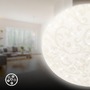 Kruhová - BRILO 3937016 Nebo stropní svítidlo pr.27,8 cm - 15W, 1800lm, LED, hvězdné nebe, neutrální bílá, bílé, květinový vzor - BRILO - foto 4
