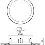 Koupelnová - OS ELS59883 ELSA V2 stropní/nástěnné skleněné polovestavné svítidlo bílá IP44 4000 K 11W LED DALI HF (původní kód OS 59883) - OSMONT - foto 4