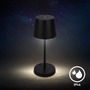Na stůl - BRILO 7423015 LED nabíjecí stolní lampa 26 cm 2,6W 150lm černá - BRILO - foto 4