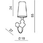 Dekorativní - AZZ AZ0062 Nástěnná lampa Baroco wall (black),IP20 - AZZARDO - foto 4