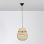 Dekorativní - NV 9586501 Závěsné svítidlo MARLO přírodní ratan černý kabel E27 1x12W 230V IP20 bez žárovky - NOVA LUCE - foto 4