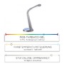 Stolní lampy pracovní - PN 4591-95 BILL LED stolní lampa stříbrná stmívatelná s USB-konektorem, 3000-6500K - PAUL NEUHAUS - foto 4