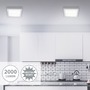 Hranatá - BRI 7142414 LED stropní svítidlo, 30 cm, 21 W, matný chrom (starý kód: BRI 7142-414) - BRILONER - foto 4