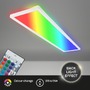 Hranatá - BRILO 7540016 Tava LED stropní svítidlo, dálkový ovladač, RGB, ploché, stmívatelné, bílé - BRILO - foto 4