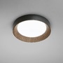 Plafoniéry - FAN I-ARKA-PL50-NER Stropní LED svítidlo Arka, černé/dřevo, 36 W, 5000 lm, CCT 3000/4000/6500 K, 50 x 9 cm - FANEUROPE - foto 4