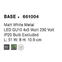 Bodová - NV 661004 Bodové svítidlo BASE matný bílý kov GU10 4x5W IP20 bez žárovky - NOVA LUCE - foto 4