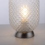 Stolní lampy dekorační - LD 14906-55 REISHI LED stolní lampa stříbrná hra světla rýhované čiré sklo šňůrový vypínač - LEUCHTEN DIREKT / JUST LIGHT - foto 4