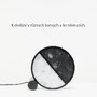 Stolní lampy dekorační - BRO PC01270_001 Stolní lampa GEOMETRIC triplex opál BROKISGLASS / šedá kouřová BROKISGLASS / černý matný komaxit / černý kabel - BROKIS A - foto 4