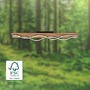 Hranatá - BRI 3817014 Vinka LED stropní svítidlo, tvar vlny, dekor dřeva, teple bílé světlo, dřevo, 98cm - BRILONER - foto 4