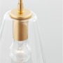 Kónická - NV 9426732 Závěsné svítidlo PRISMA zlatý kov čiré sklo E27 1x12W 230V IP20 bez žárovky - NOVA LUCE - foto 4